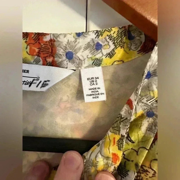 Paris Atelier & Other Stories Foral Bib Dress Size 2 - Picture 4 of 16